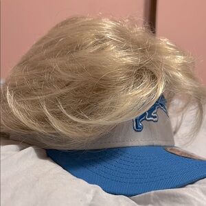 Blonde clip on Hair topper